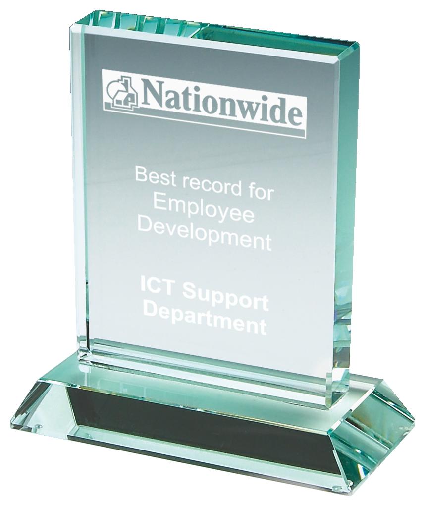 Jade Glass Rectangle Award