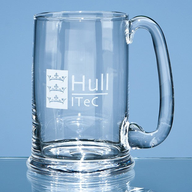 Large Dartington Crystal Real Ale Tankard