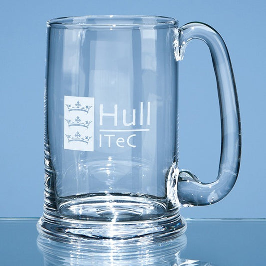 Large Dartington Crystal Real Ale Tankard