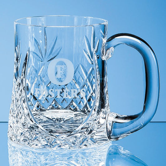 Lead Crystal Sloped Panel Tankard