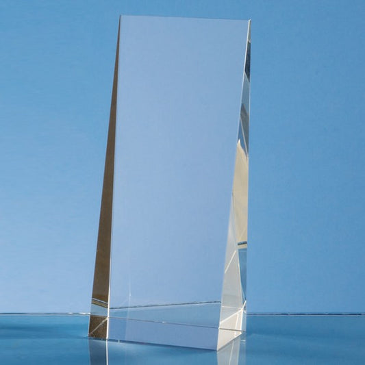 Optical Crystal Wedge Rectangle Award