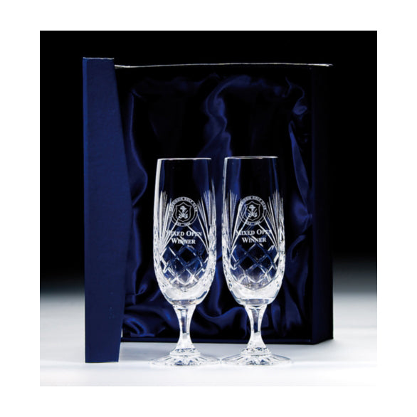 Lindisfarne Orco Crystal Double Flute 280mm