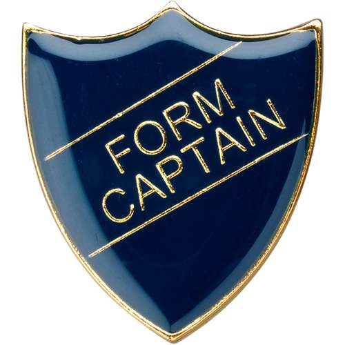 3cm School Shield Badge (Form Captain) - Available in 4 Colours