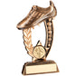 Bronze And Gold Resin Raised Football Boot Trophy