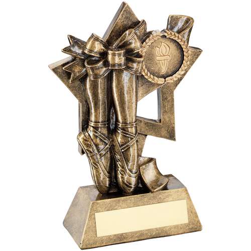 14.5cm Brz-Gold Ballet On Star Backdrop Trophy
