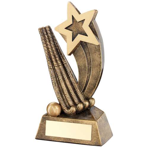 Brz-Gold Hockey Sticks-Ball With Shooting Star Trophy - Available in 2 Sizes