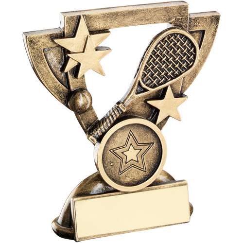 Brz-Gold Squash Mini Cup Trophy - Available in 2 Sizes