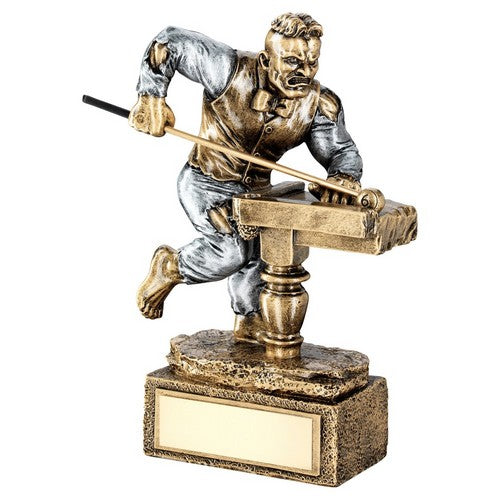 Brz-Pew Pool-Snooker 'Beasts' Figure Trophy - 6.75inch