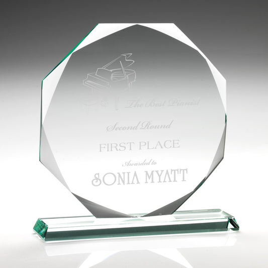 Jade Glass Octagon (10mm Thick)