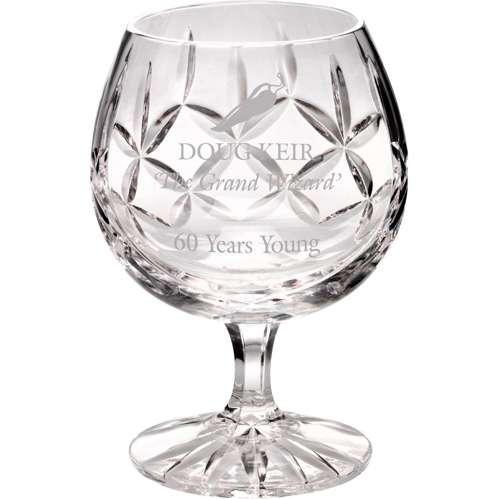 12cm 290Ml Brandy Glass - Blank Panel