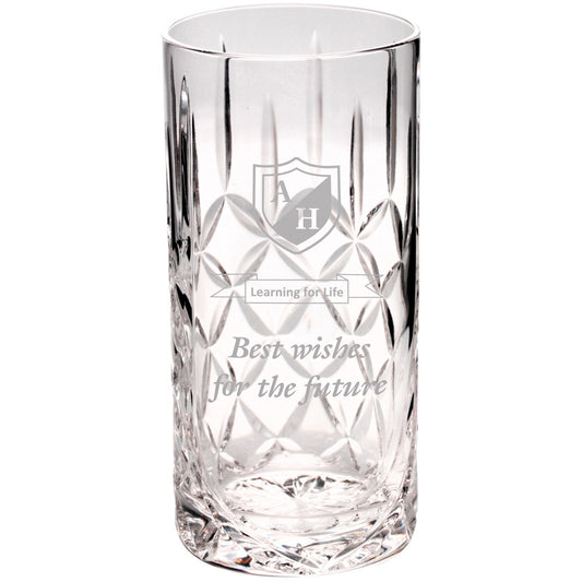 15.5cm 405Ml Highball Glass Tumbler - Blank Panel