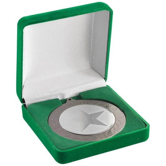 Deluxe Green Medal Box - (50-60-70 mm Recess) - 3.5 inch