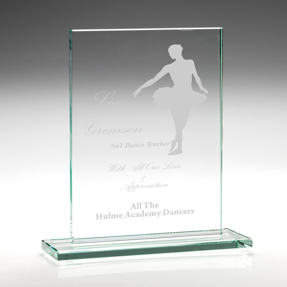 Jade Glass Rectangle Plaque (10mm Thick)