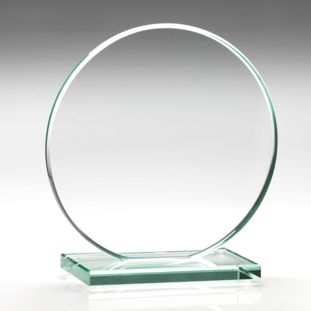 Jade Glass Round Plaque (10mm Thick)