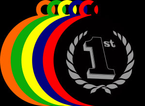 50mm Acrylic 1st Place Medal