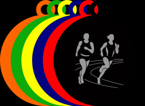 50mm Acrylic Athletics Track Medal