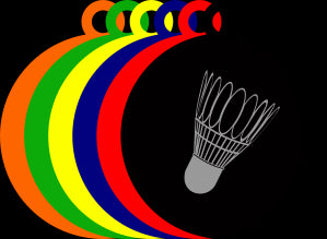 50mm Acrylic Badminton Shuttlecock Medal