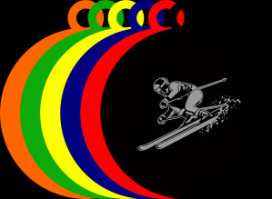 50mm Acrylic Ski-ing Medal