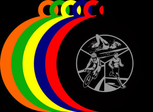 50mm Acrylic Triathlon Medal