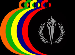 50mm Acrylic Victory Torch Medal