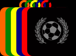 50mm Acrylic Football Square Medal