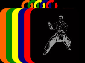 50mm Acrylic Martial Arts Square Medal