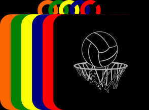 50mm Acrylic Netball Square Medal