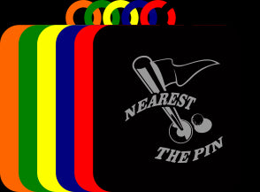 50mm Acrylic Golf Nearest the Pin Square Medal