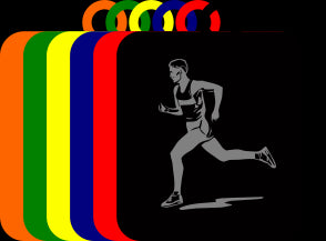 50mm Acrylic Running Square Medal