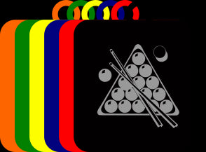 50mm Acrylic Snooker Triangle Square Medal