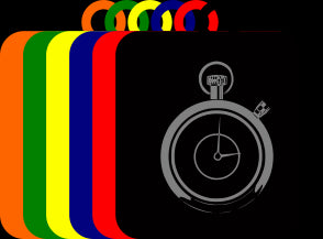 50mm Acrylic Stop Watch Square Medal