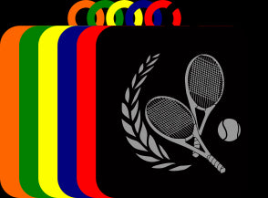 50mm Acrylic Tennis Square Medal