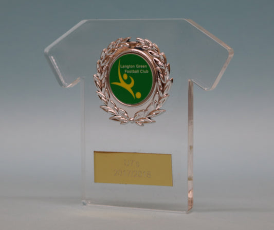 Freestanding Acrylic Football Shirt - 3 Sizes