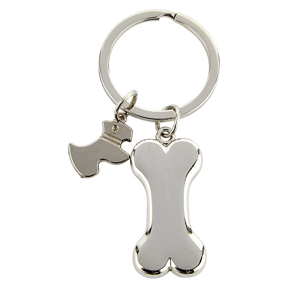 Girona Dog & Bone Keyring 35mm