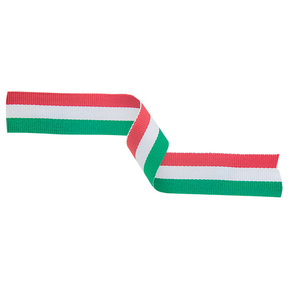 Medal Ribbon Red White & Green 395x22mm