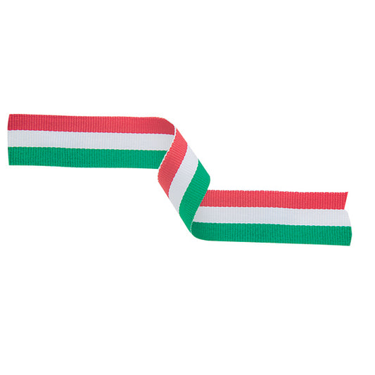 Medal Ribbon Red White & Green 395x22mm