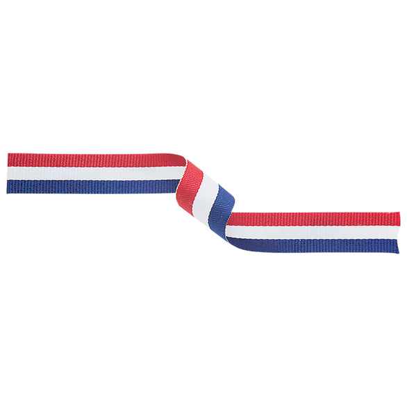 Medal Ribbon Red-White-Blue 395x10mm