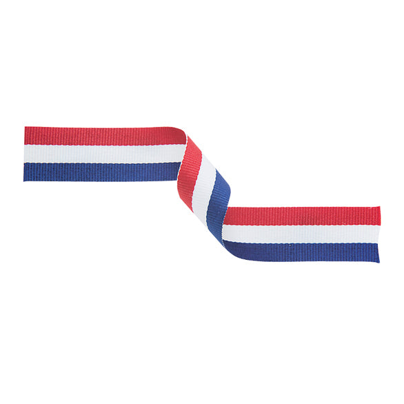 Medal Ribbon Red White & Blue 395x22mm