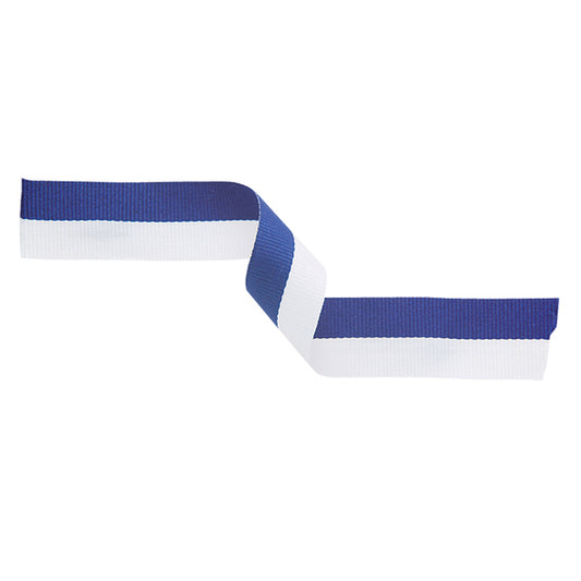 Medal Ribbon Blue & White 395x22mm