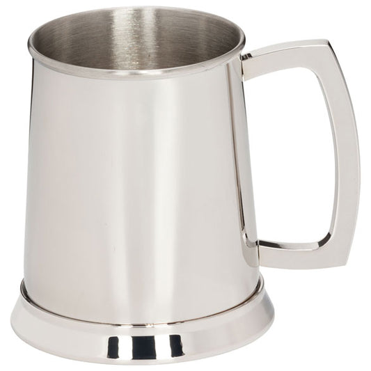 The Brannigan Polished Steel Tankard 125mm 1pt