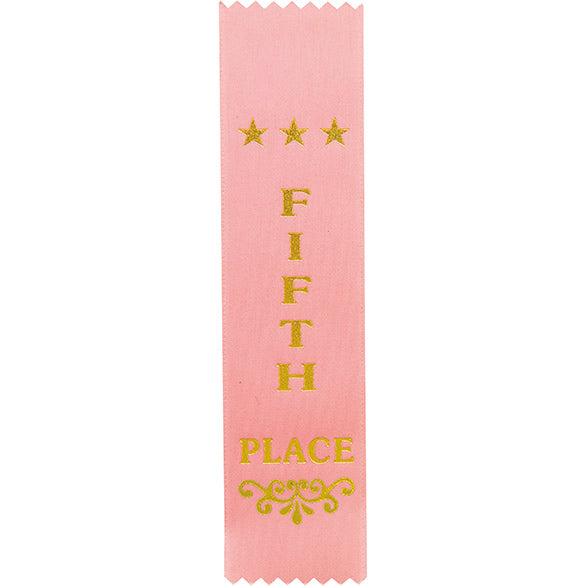 5th Place Pink Ribbon 200 x 50mm