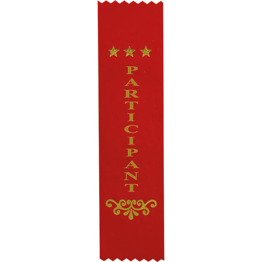 Participant Red Ribbon 200 x 50mm