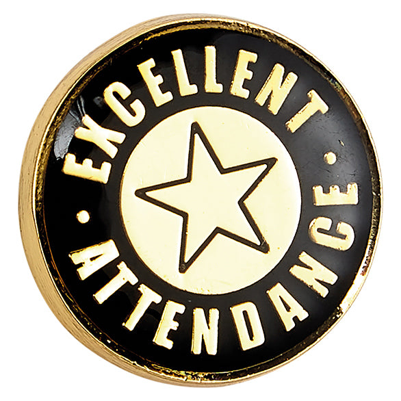 Attendance Pin Badges