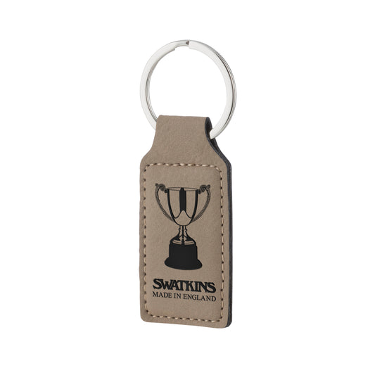 Leatherette Brown Key Ring
