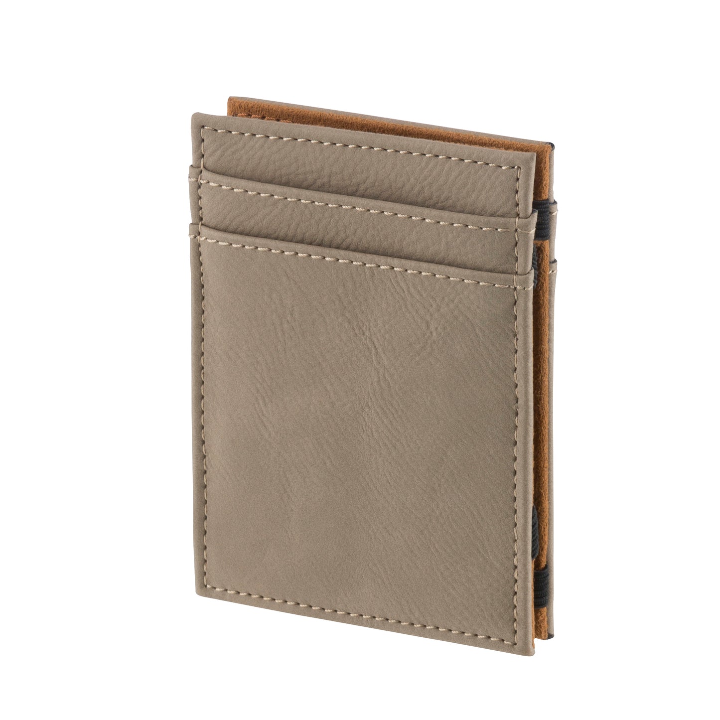 Leatherette Brown Credit Card Holder