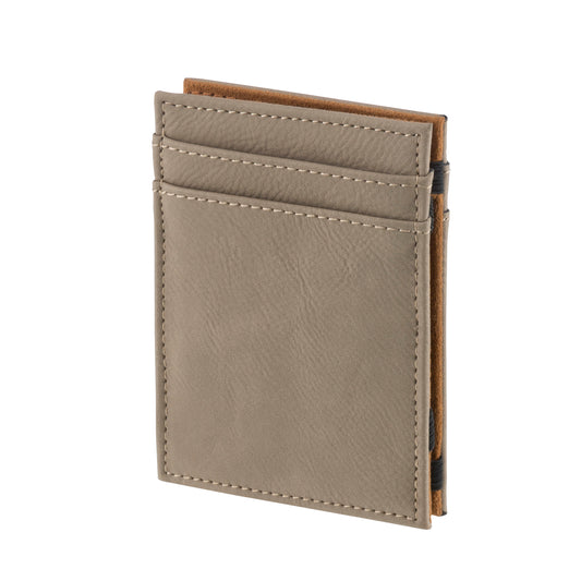 Leatherette Brown Credit Card Holder