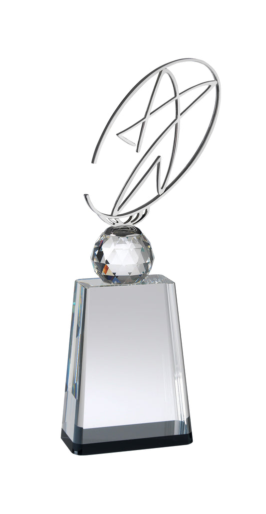 Metal Star With Crystal Base in Box