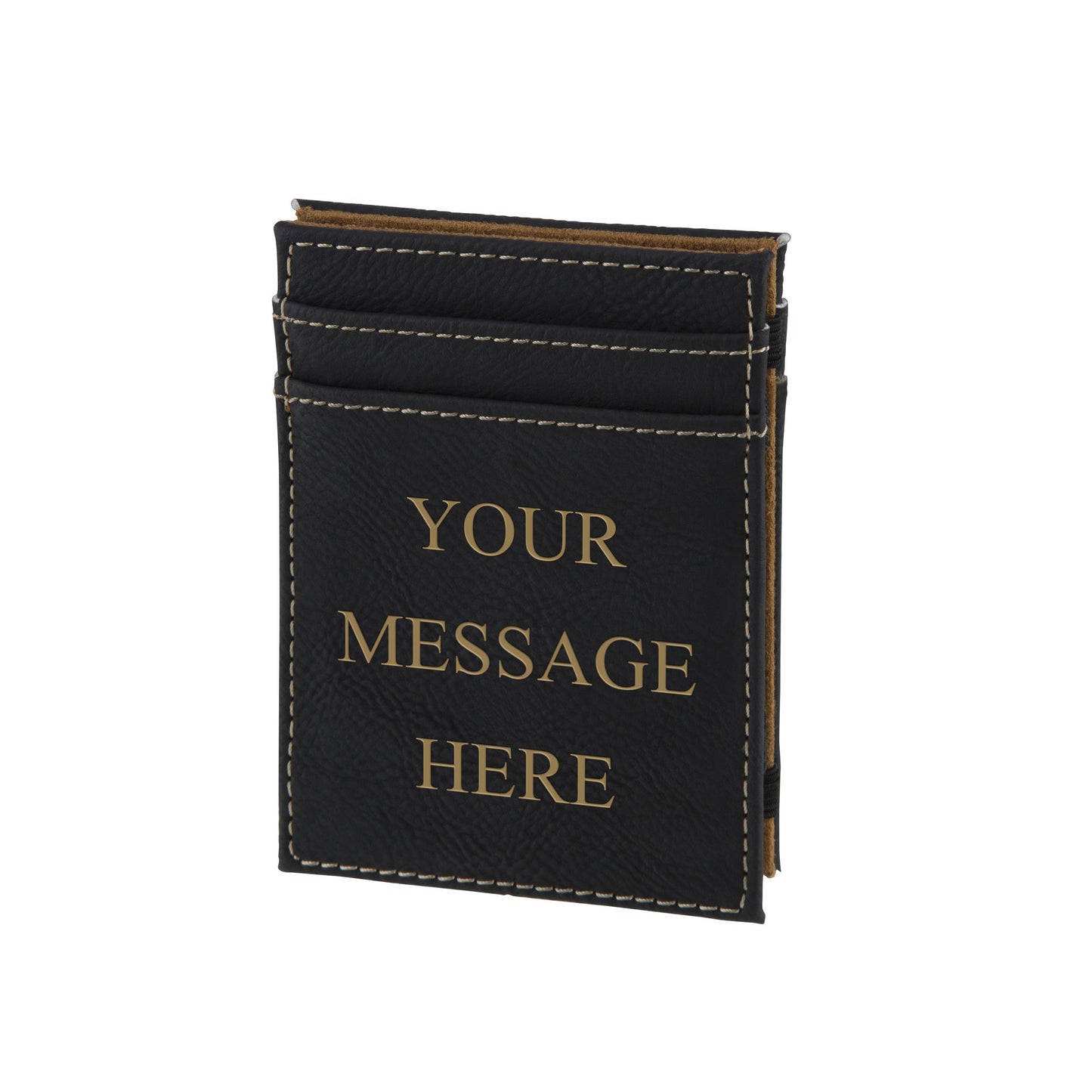 Leatherette Black Credit Card Holder