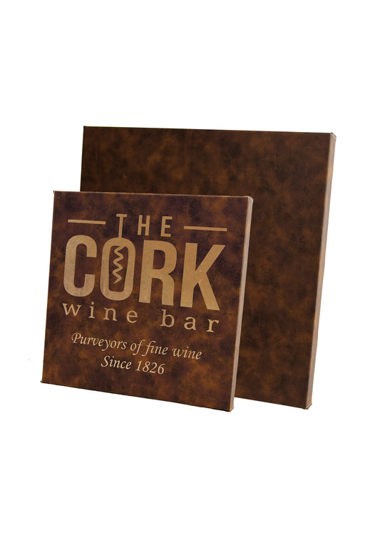 LZXL Antique Brown with Gold Small Wall Plaque