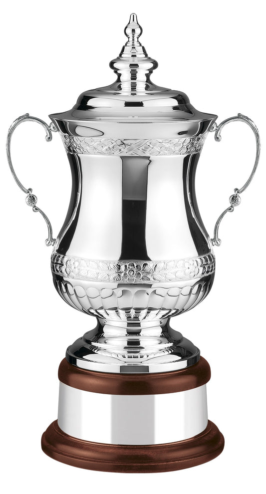 45.5cm Silver Plated Hand Chased Heros Award